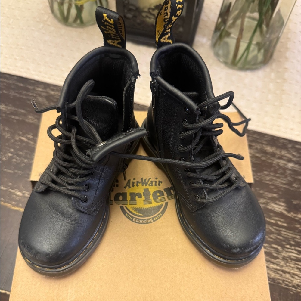 TODDLER 1460 LEATHER LACE UP BOOTS